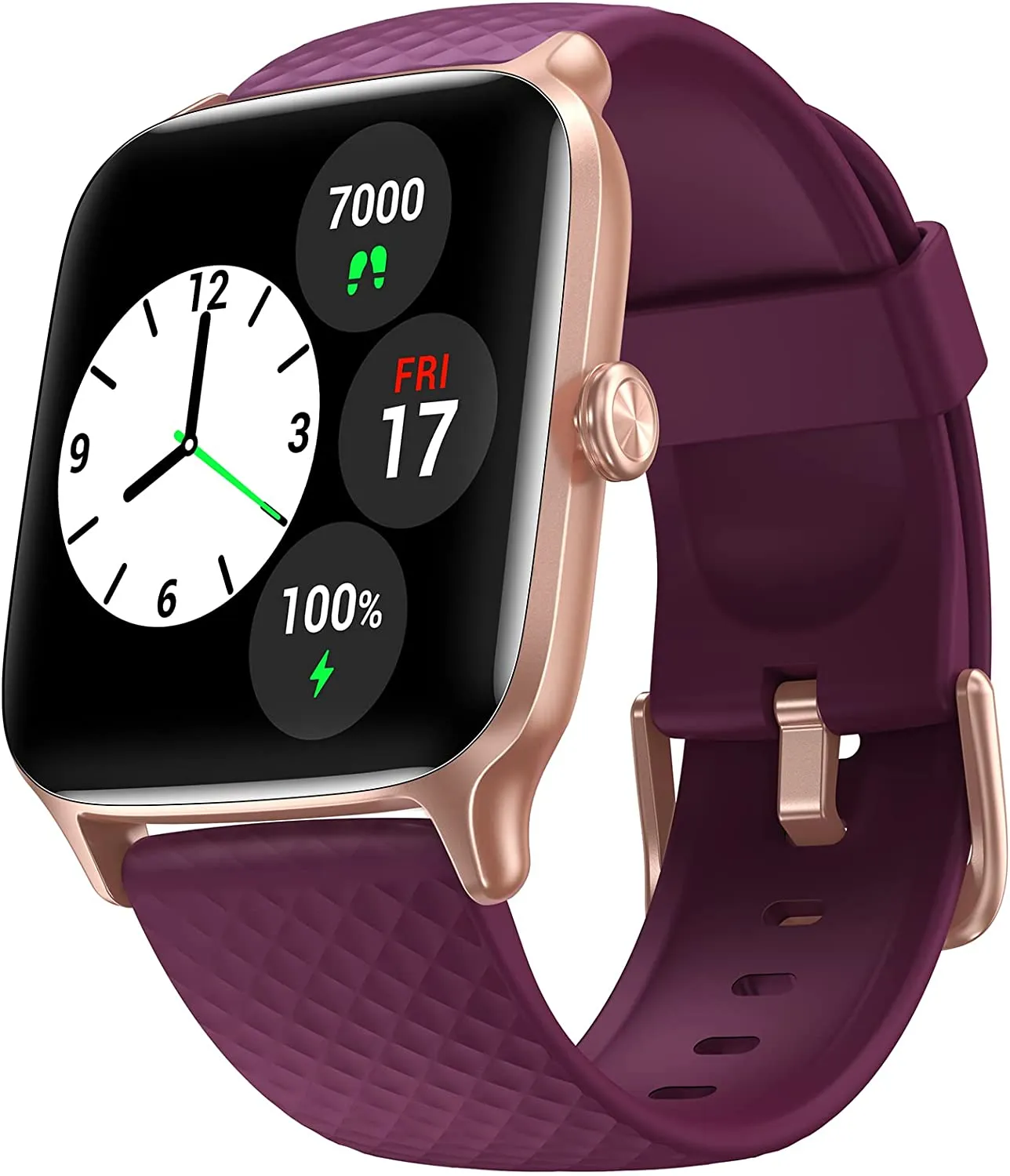 Livikey Smart Watch with Heart Rate Monitor, SpO2 and Sleep Tracking, Fitness Watch 5ATM Waterproof with Pedometer for Women Men, Pink