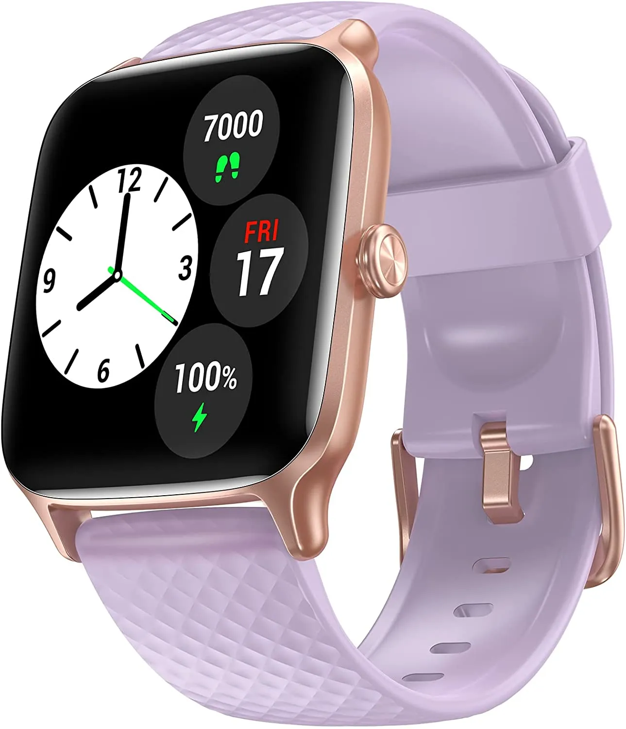 Livikey Smart Watch with Heart Rate Monitor, SpO2 and Sleep Tracking, Fitness Watch 5ATM Waterproof with Pedometer for Women Men, Pink