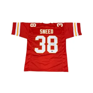 L'Jarius Sneed Signed Custom Red Football Jersey