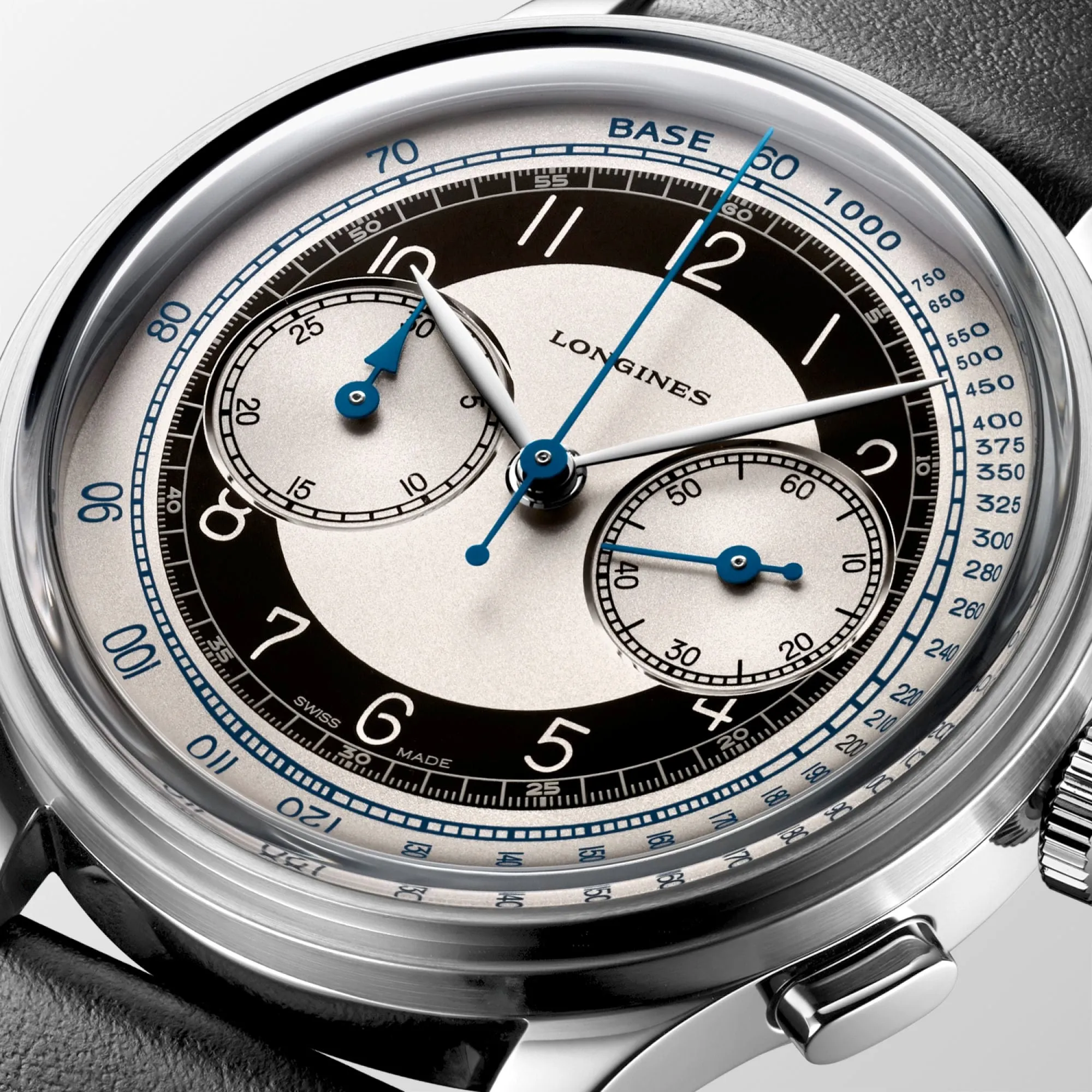 Longines Heritage 40MM Classic Chronograph Black White Tuxedo Watch L28304930