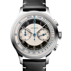 Longines Heritage 40MM Classic Chronograph Black White Tuxedo Watch L28304930