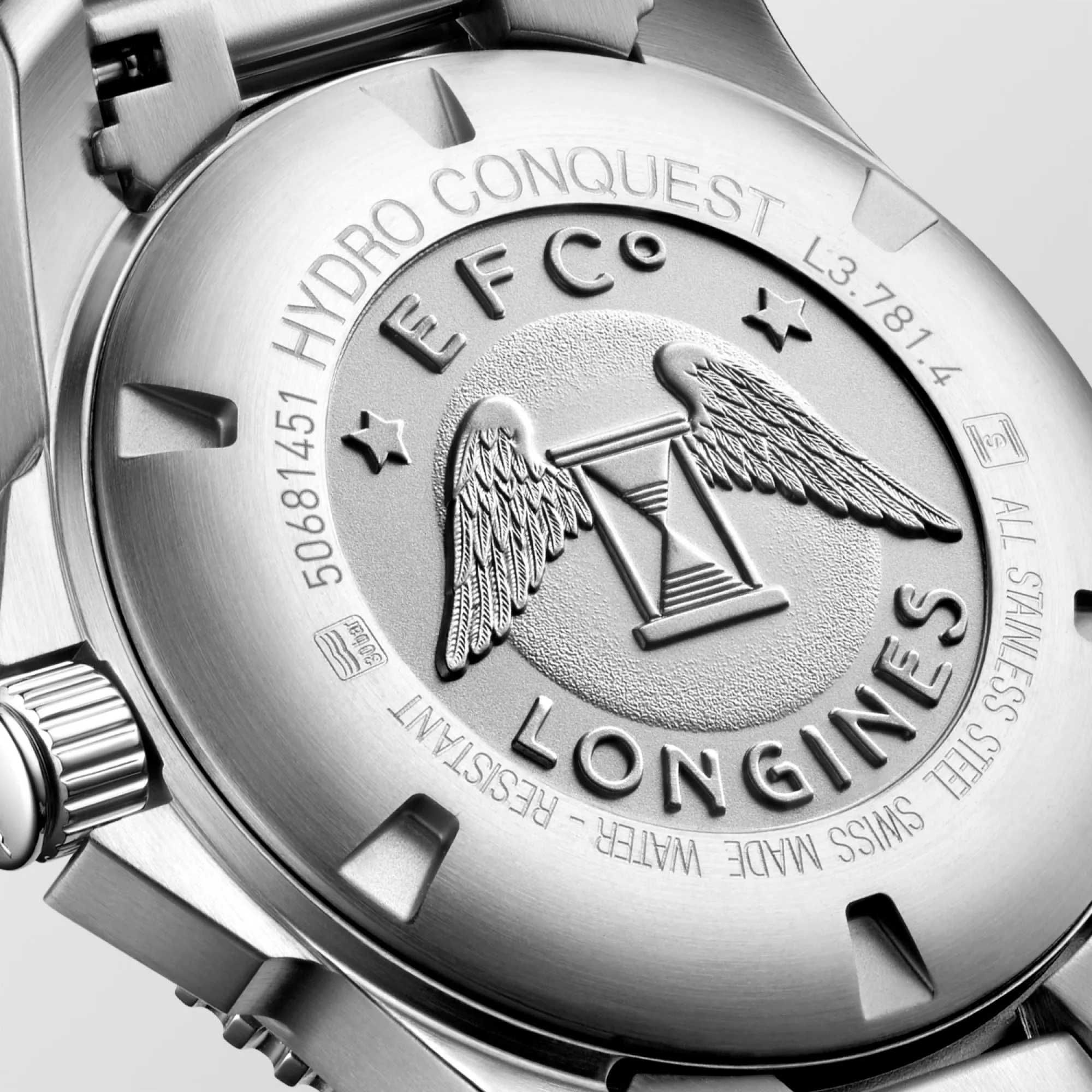 Longines HydroConquest 41mm Black Dial Stainless Steel Men's Watch L37814566