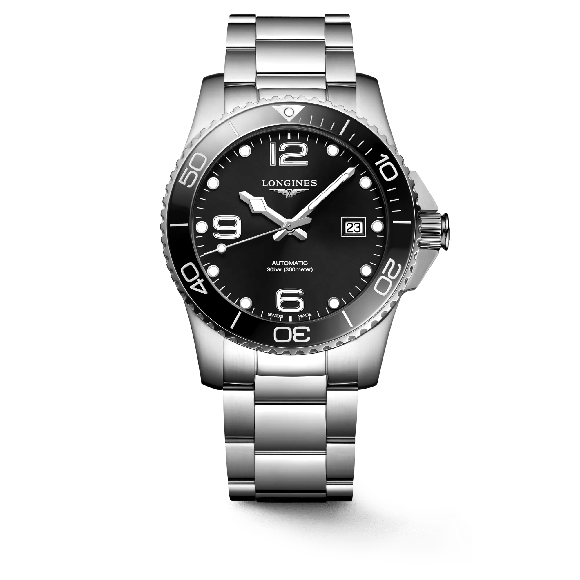 Longines HydroConquest 41mm Black Dial Stainless Steel Men's Watch L37814566