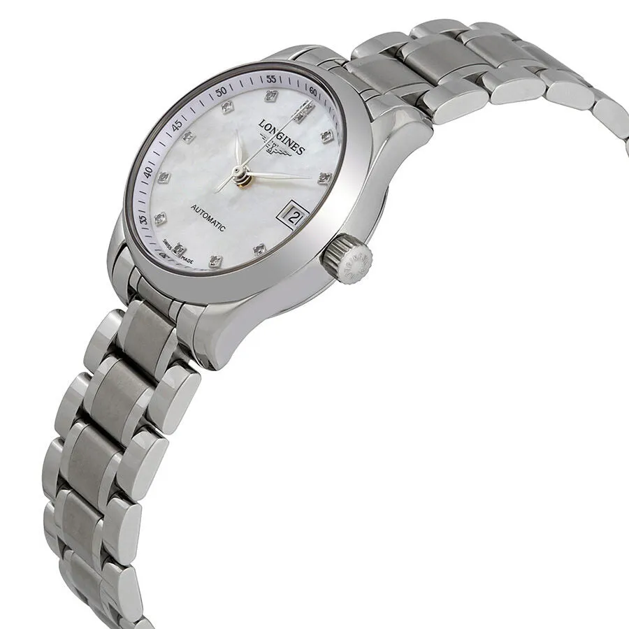 Longines Master Collection Automatic Mother of Pearl Dial Ladies Watch L2.128.4.87.6