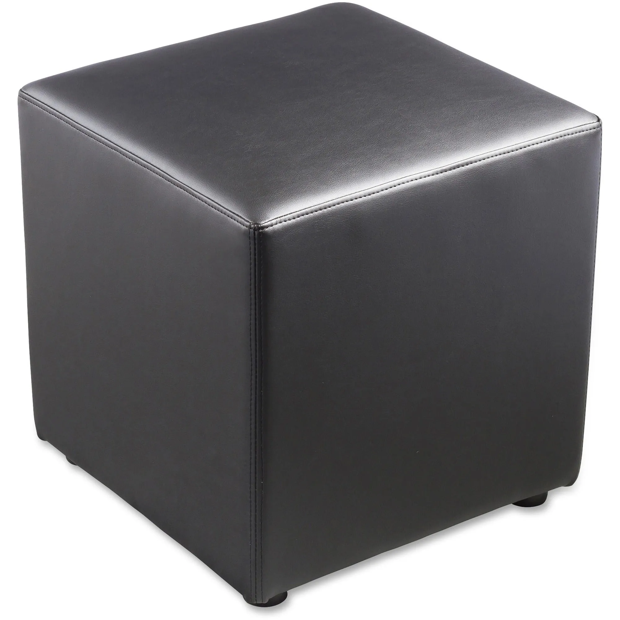 Lorell Leather Cube Ottoman
