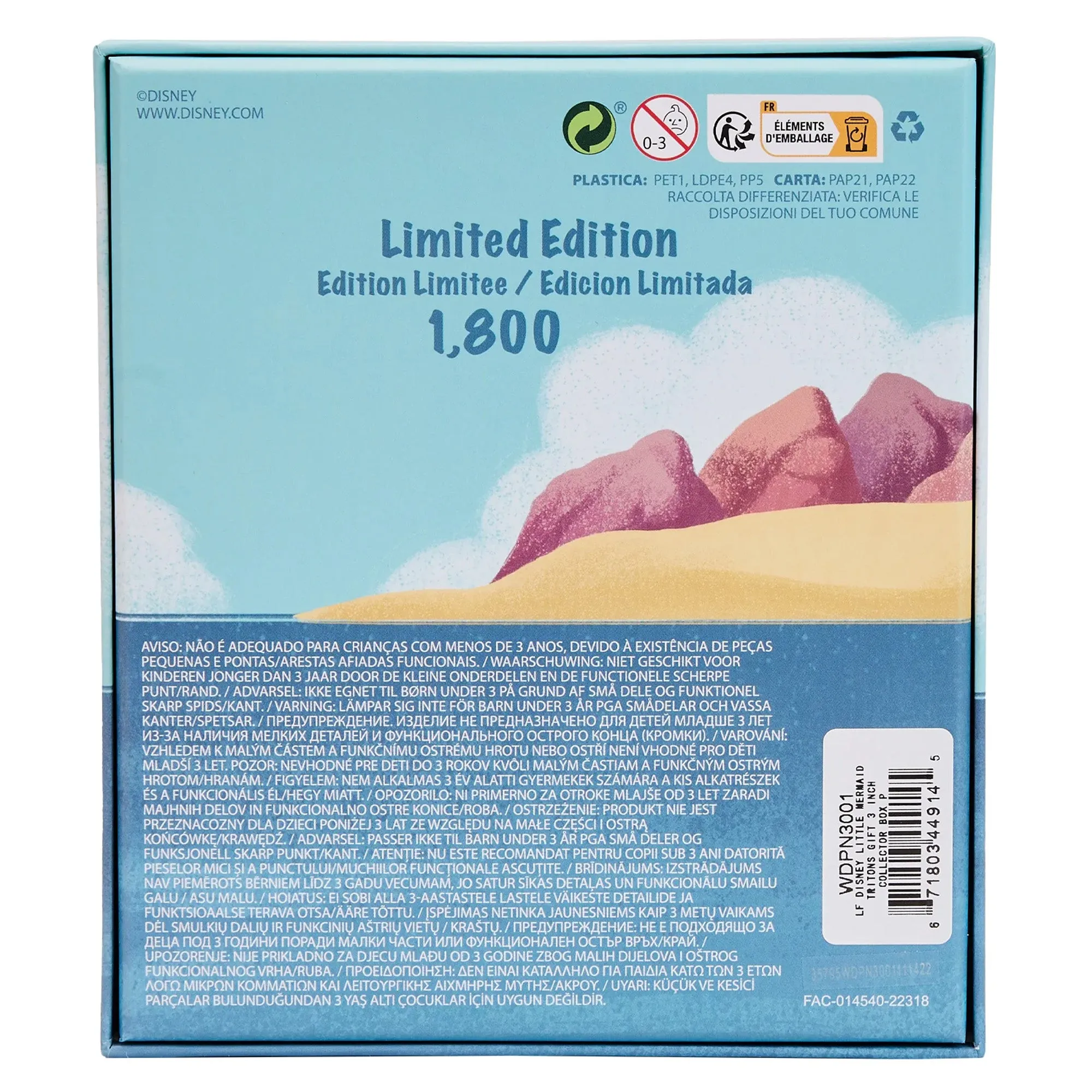 Loungefly Disney The Little Mermaid Tritons Gift 3" Collector's Box Pin Limited Edition