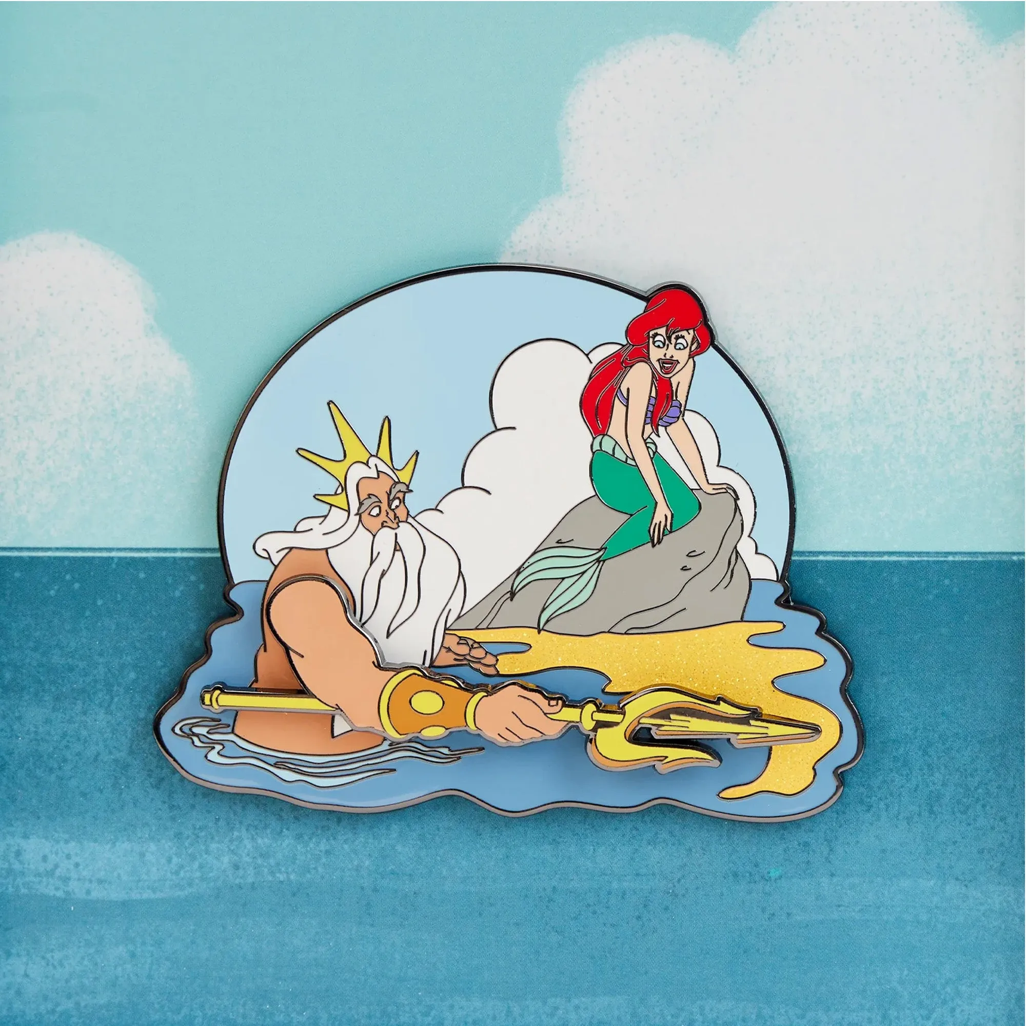 Loungefly Disney The Little Mermaid Tritons Gift 3" Collector's Box Pin Limited Edition