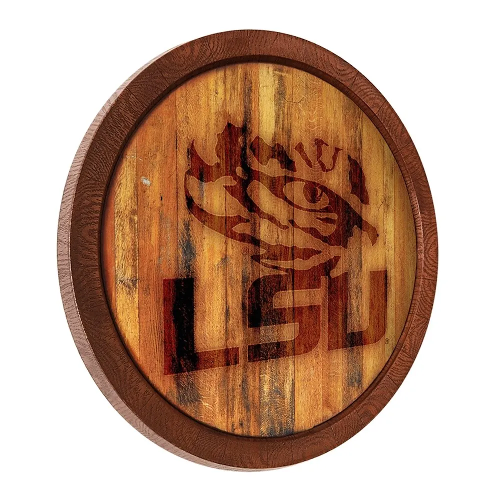 LSU Tigers: Branded "Faux" Barrel Top Sign