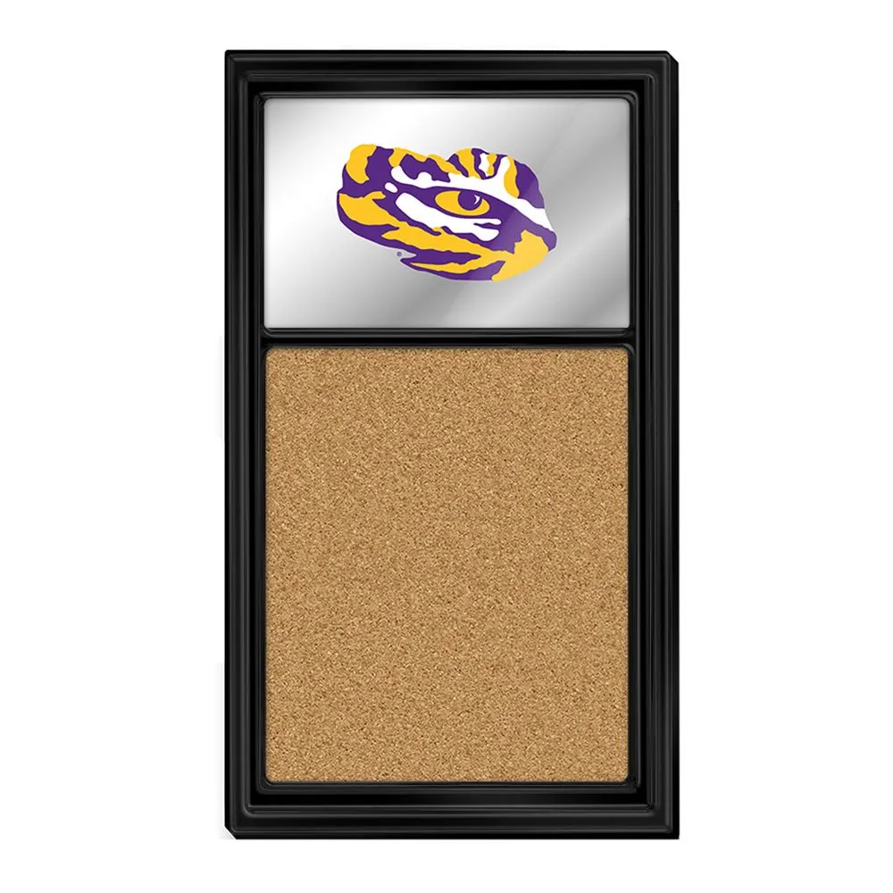 LSU Tigers: Mirrored Cork Note Board
