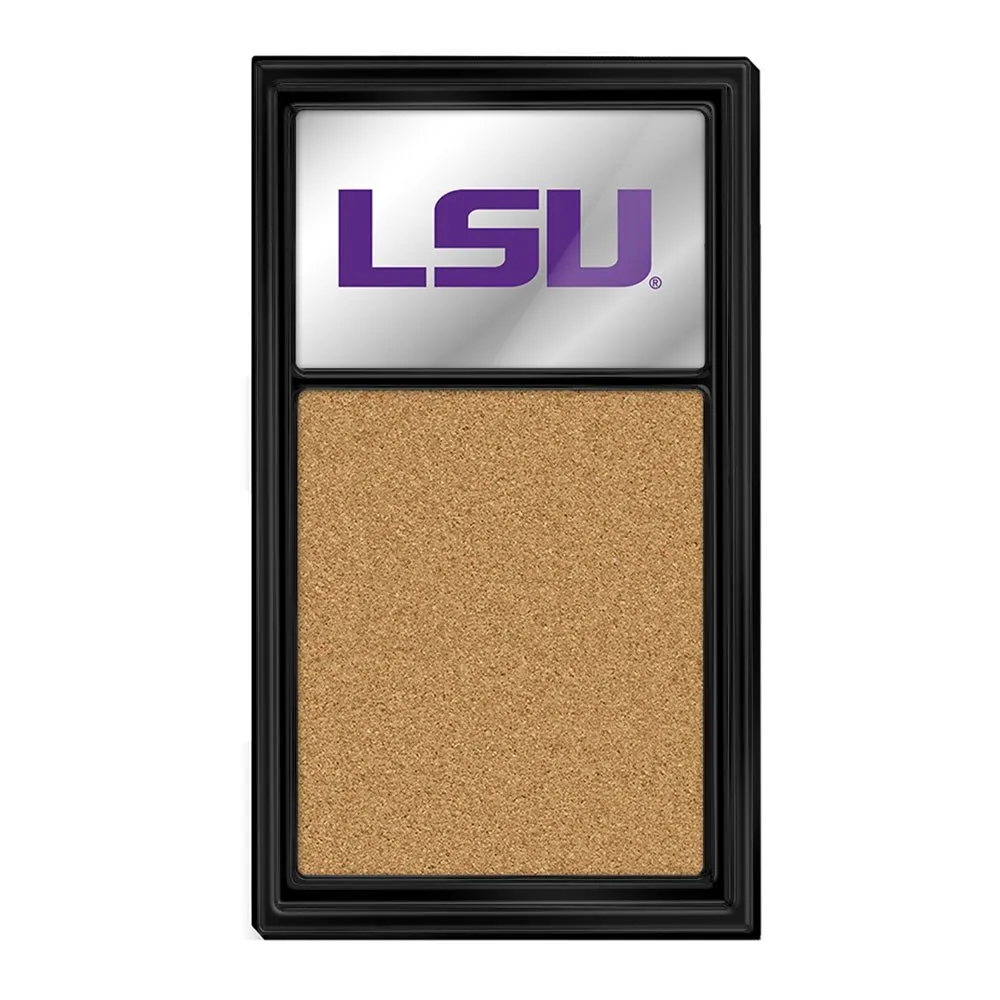 LSU Tigers: Mirrored Cork Note Board