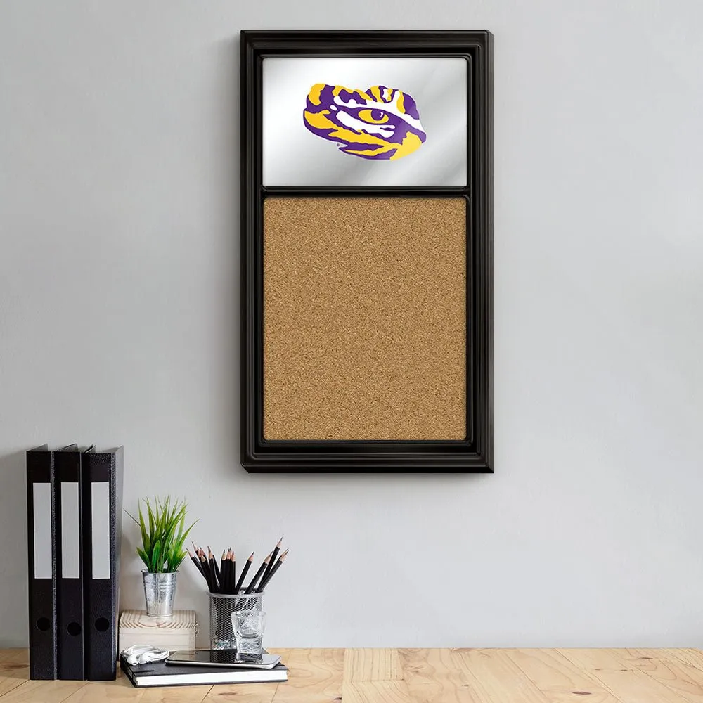 LSU Tigers: Mirrored Cork Note Board