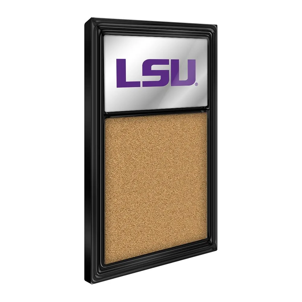 LSU Tigers: Mirrored Cork Note Board
