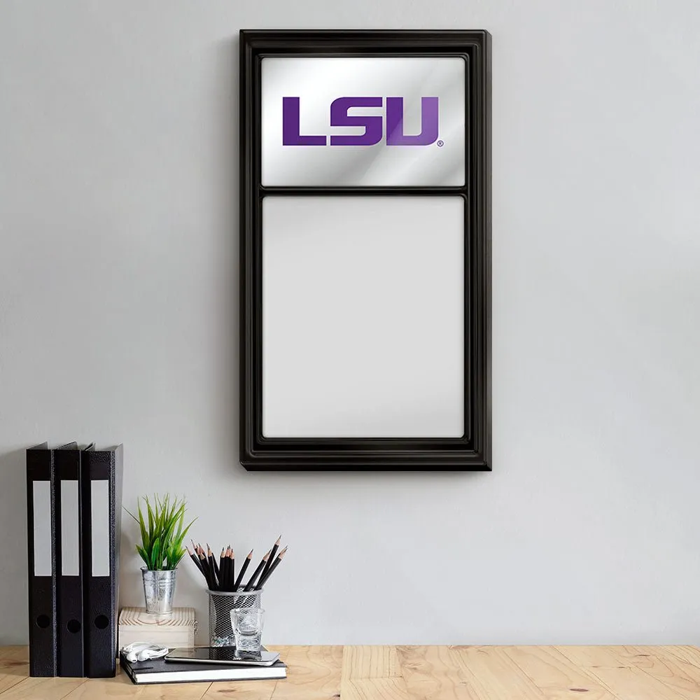 LSU Tigers: Mirrored Dry Erase Note Board