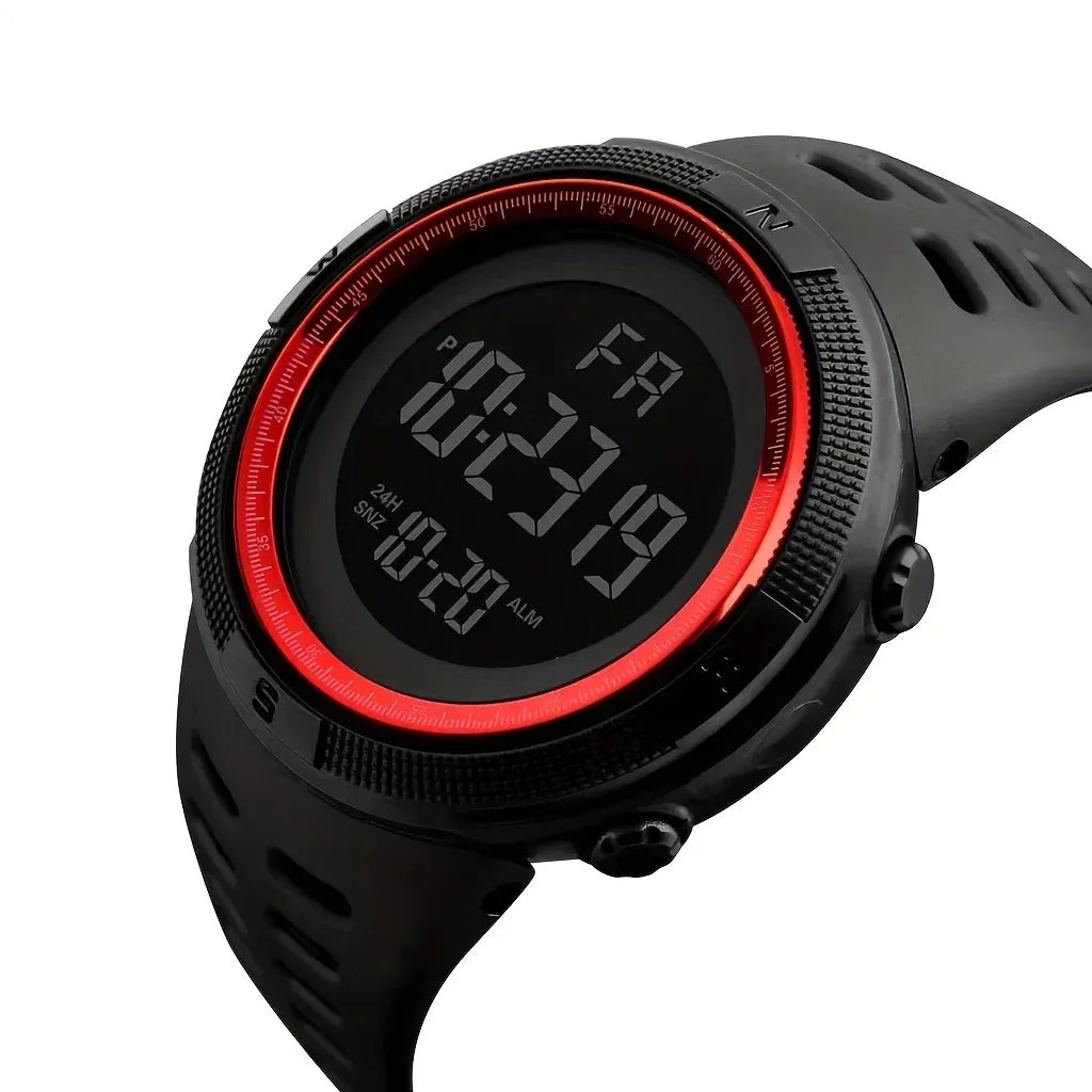 Luminous Electronic Sports Watch For Outdoor, Muilti-Function Alarm Digital Wristwatch For Women Men Students