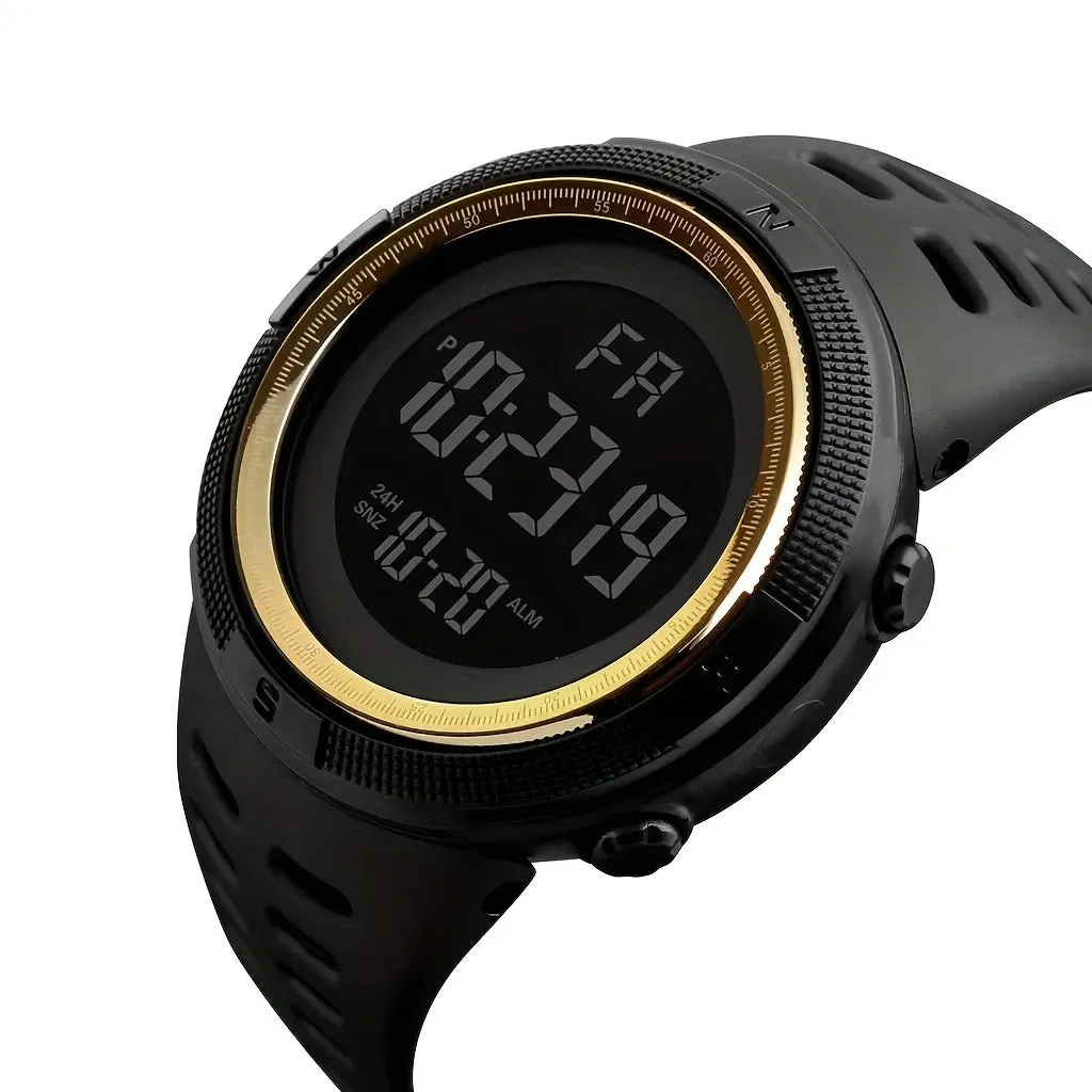 Luminous Electronic Sports Watch For Outdoor, Muilti-Function Alarm Digital Wristwatch For Women Men Students