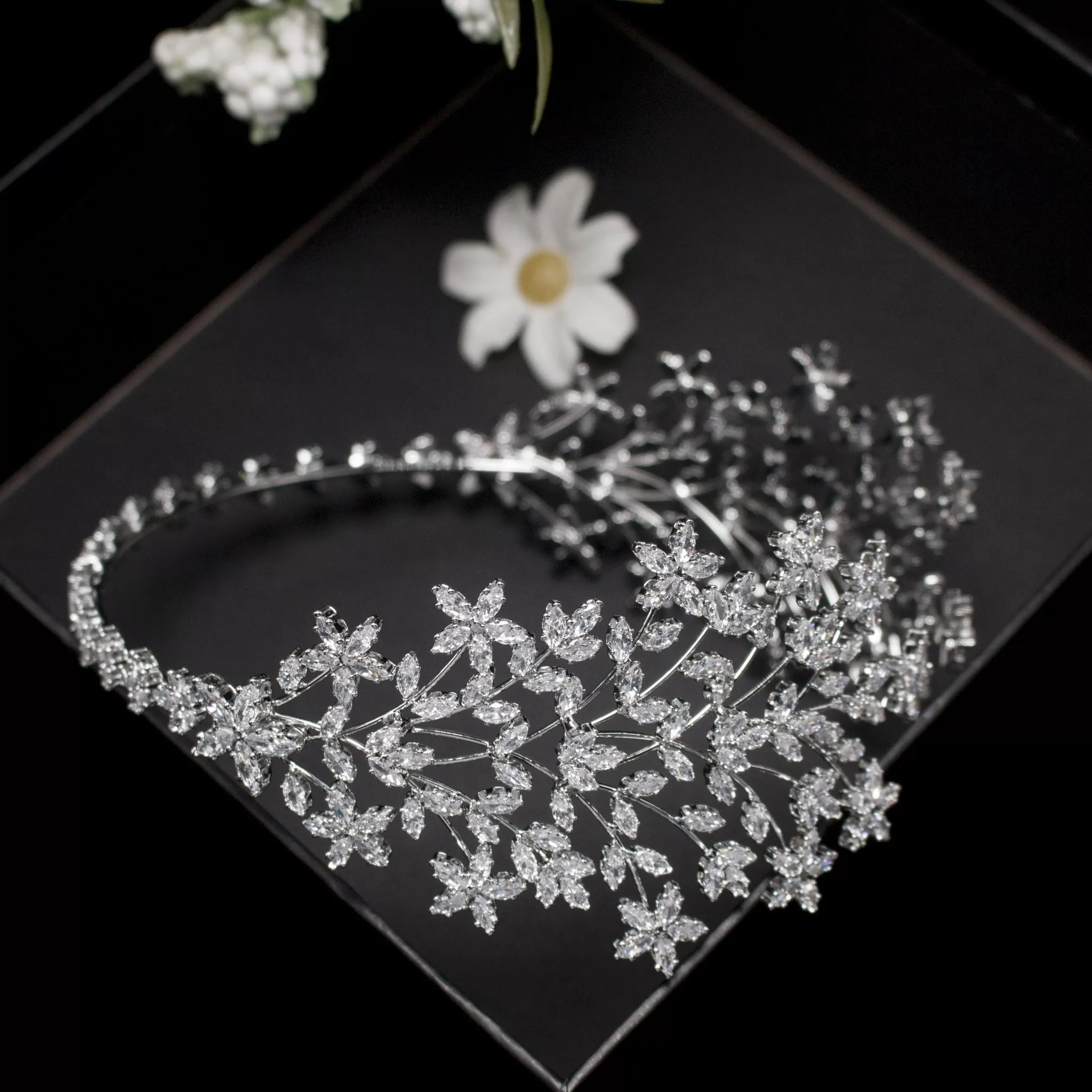 Luxury CZ Bridal Headpiece