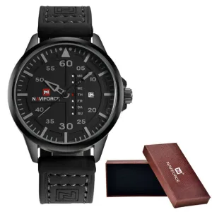 Luxury Men's Sports Watches Waterproof Quartz Leather