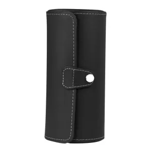 Luxury Watch Display Gift Box Case Roll 3 Slot Wristwatch PU Leather