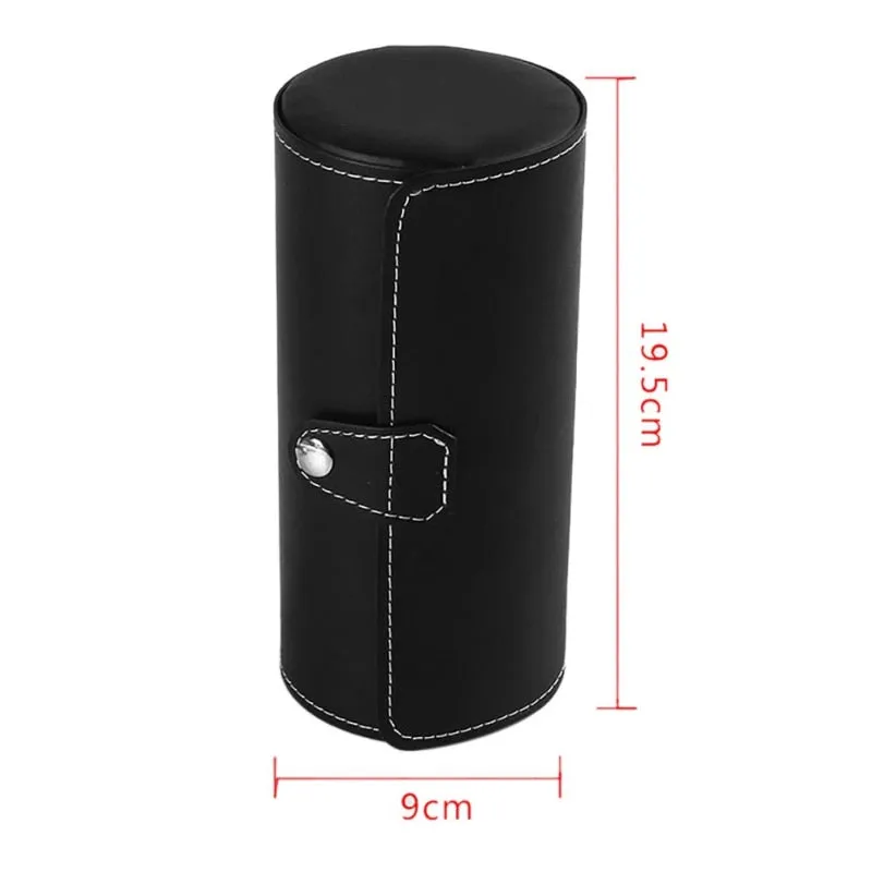 Luxury Watch Display Gift Box Case Roll 3 Slot Wristwatch PU Leather