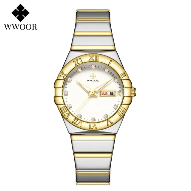 Luxury White Diamond Watch Women Wedding Jewelry
