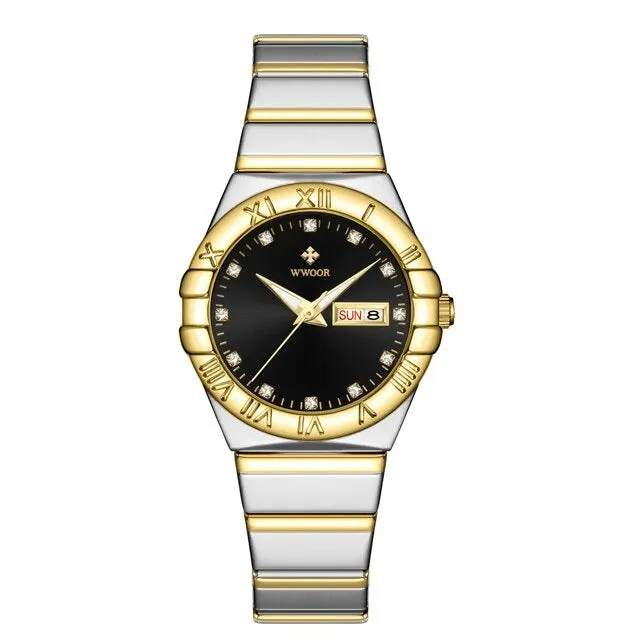 Luxury White Diamond Watch Women Wedding Jewelry