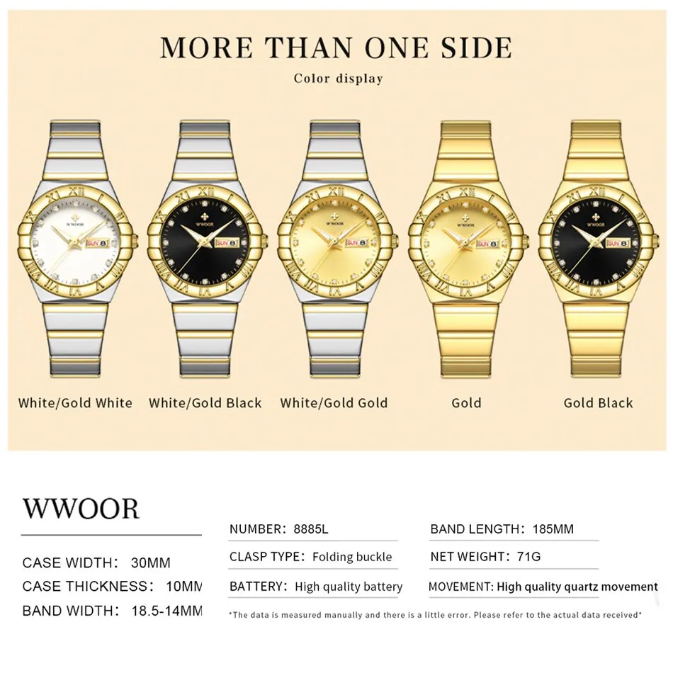 Luxury White Diamond Watch Women Wedding Jewelry