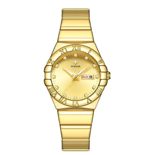Luxury White Diamond Watch Women Wedding Jewelry