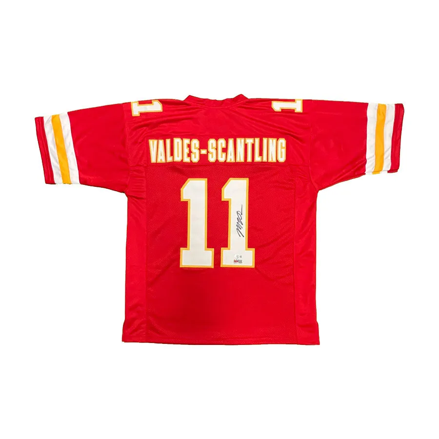 Marquez Valdes-Scantling Signed Custom Red Football Jersey