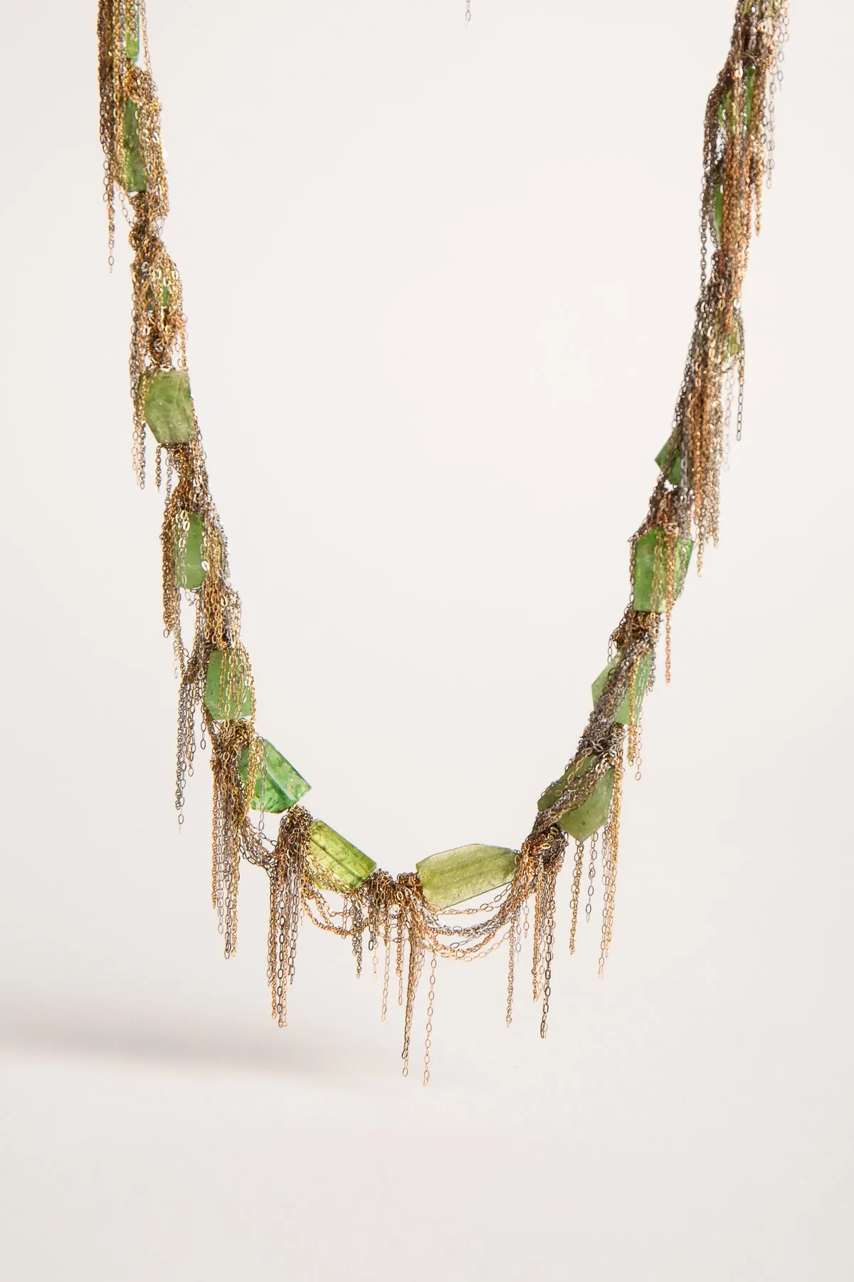 MARTIN BERNSTEIN | GOLD GREEN BERYL NECKLACE