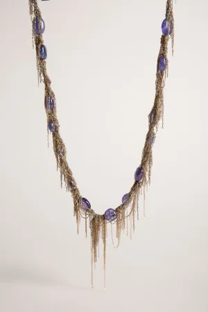 MARTIN BERNSTEIN | GOLD TANZANITE NECKLACE