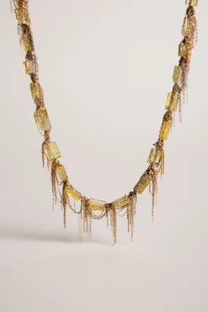 MARTIN BERNSTEIN | GOLD YELLOW BERYL NECKLACE