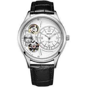 MEGIR Casual Watch with Leather Band