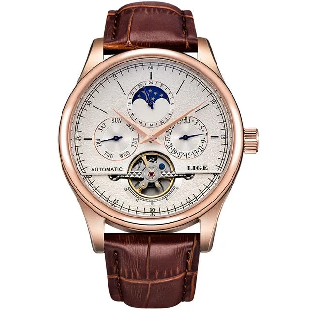Men Automatic Mechanical Watch Tourbillon