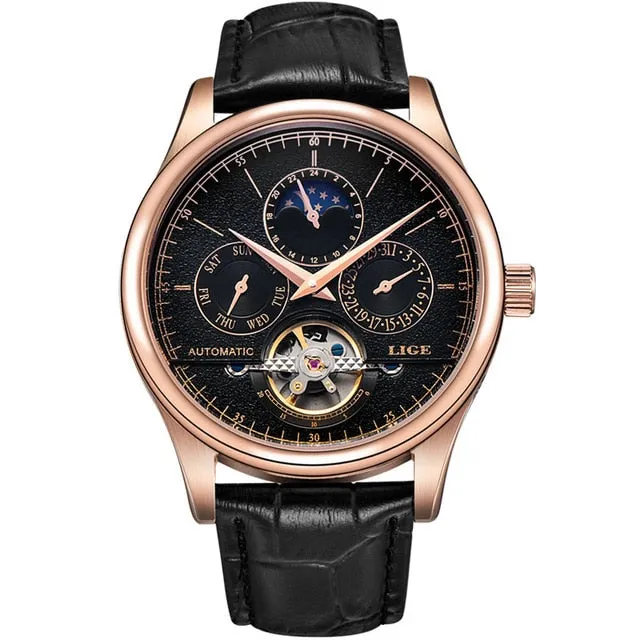 Men Automatic Mechanical Watch Tourbillon