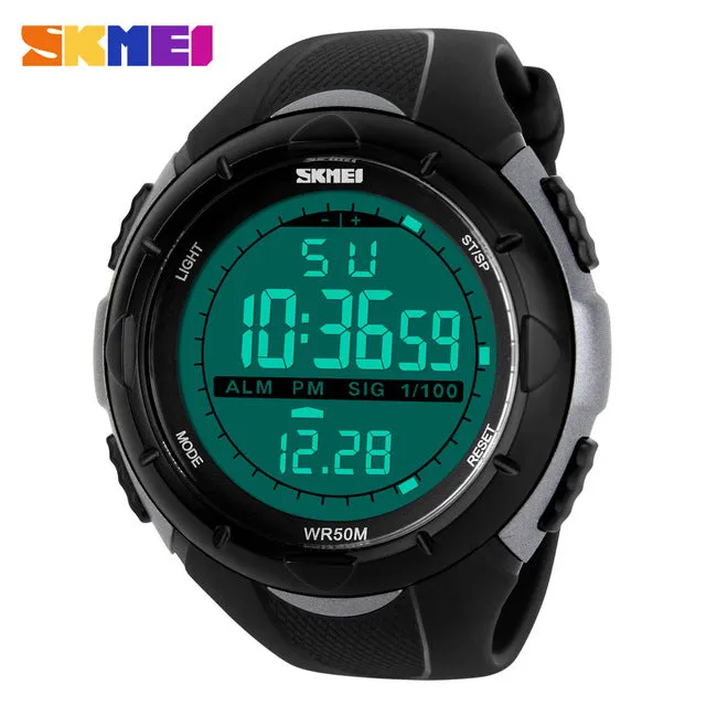 Men Sports Military Watches LED Digital Man Brand Watch
