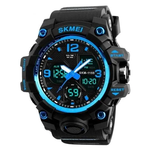 Men Sports Quartz Analog LED Digital  Military Waterproof Watch