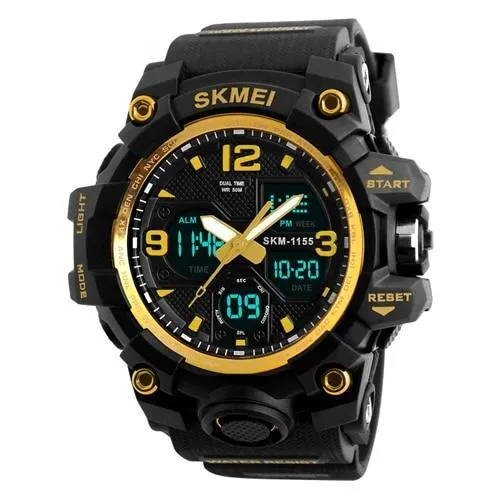 Men Sports Quartz Analog LED Digital  Military Waterproof Watch