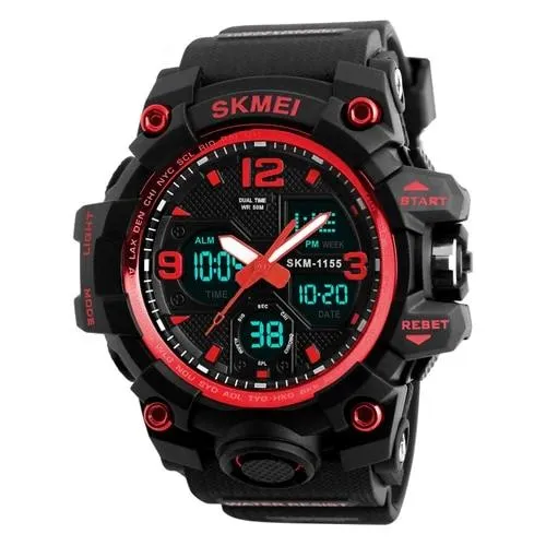Men Sports Quartz Analog LED Digital  Military Waterproof Watch