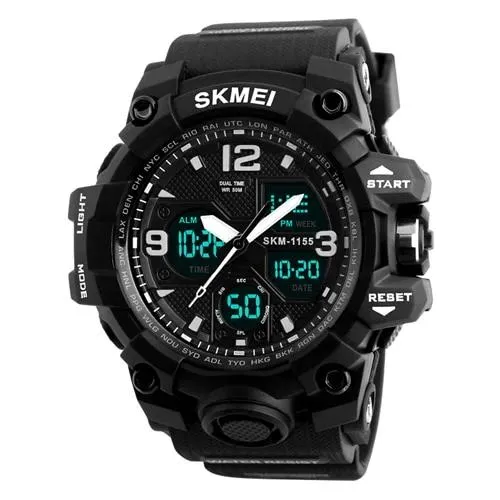 Men Sports Quartz Analog LED Digital  Military Waterproof Watch