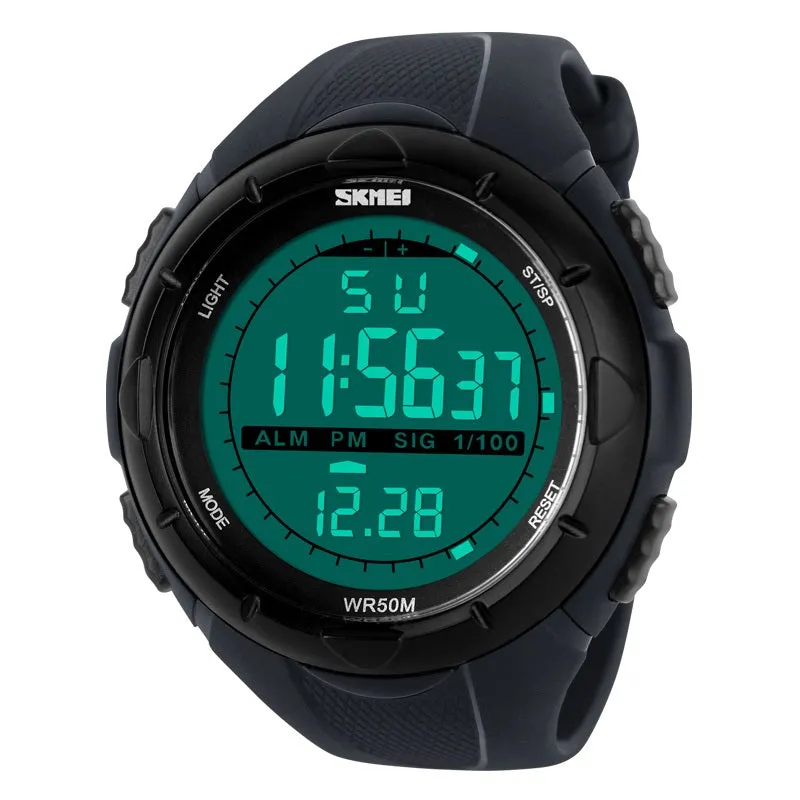 Men’s Digital Sports Waterproof Multi-Function Analogue Outdoor Watches - 1025