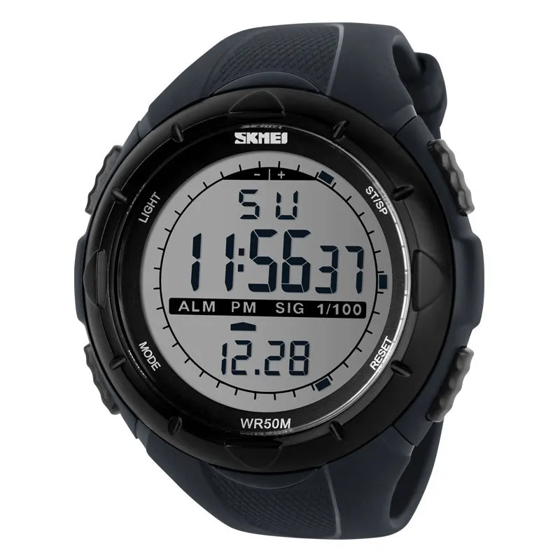 Men’s Digital Sports Waterproof Multi-Function Analogue Outdoor Watches - 1025