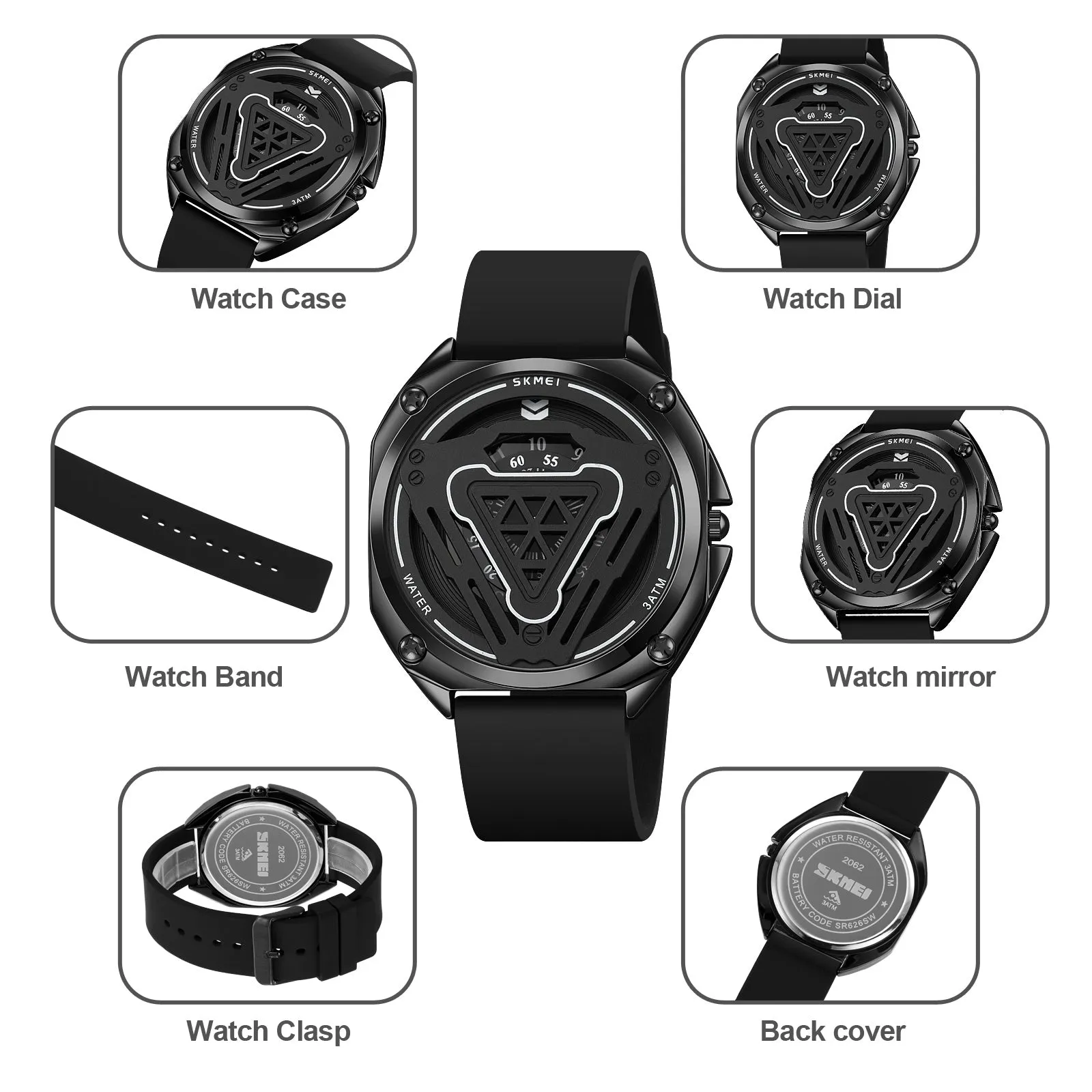 Men's Fashion Quartz Wrist Watch A Stylish and Durable Watch - 2062