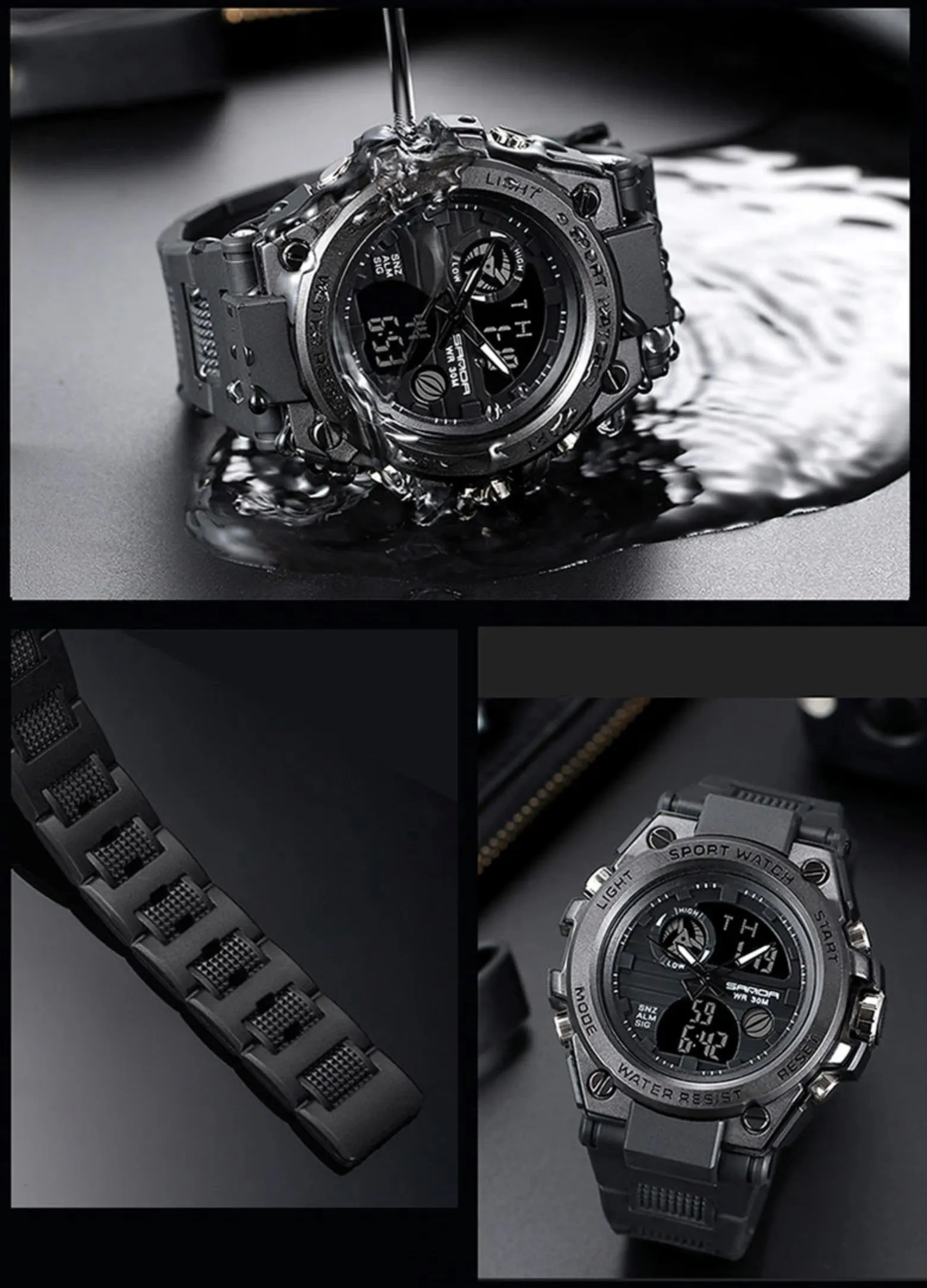 Men's G Style Digital Military Sports Watch.