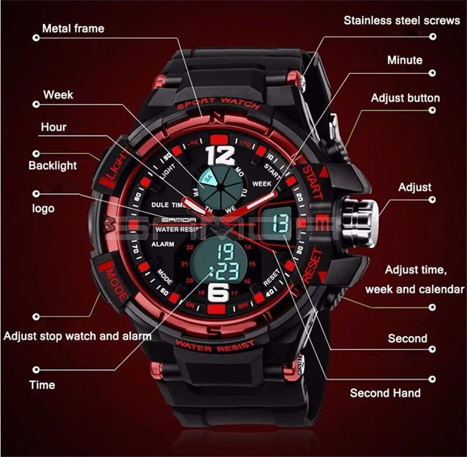 Men's G Style Digital Multifunction Watch.