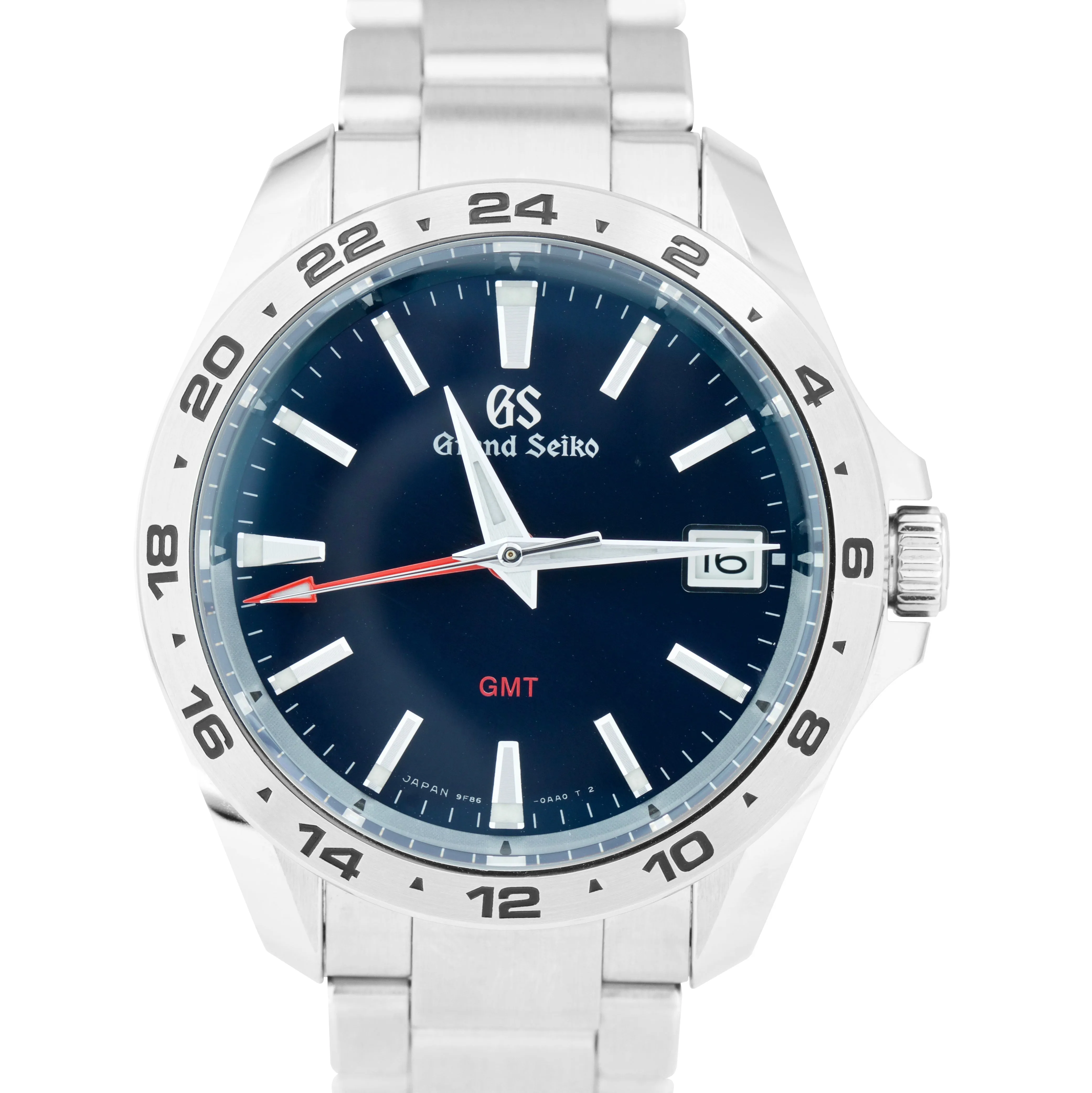 Men's Grand Seiko Sport GS 39mm GMT Stainless Steel Blue Quartz SBGN005 Watch