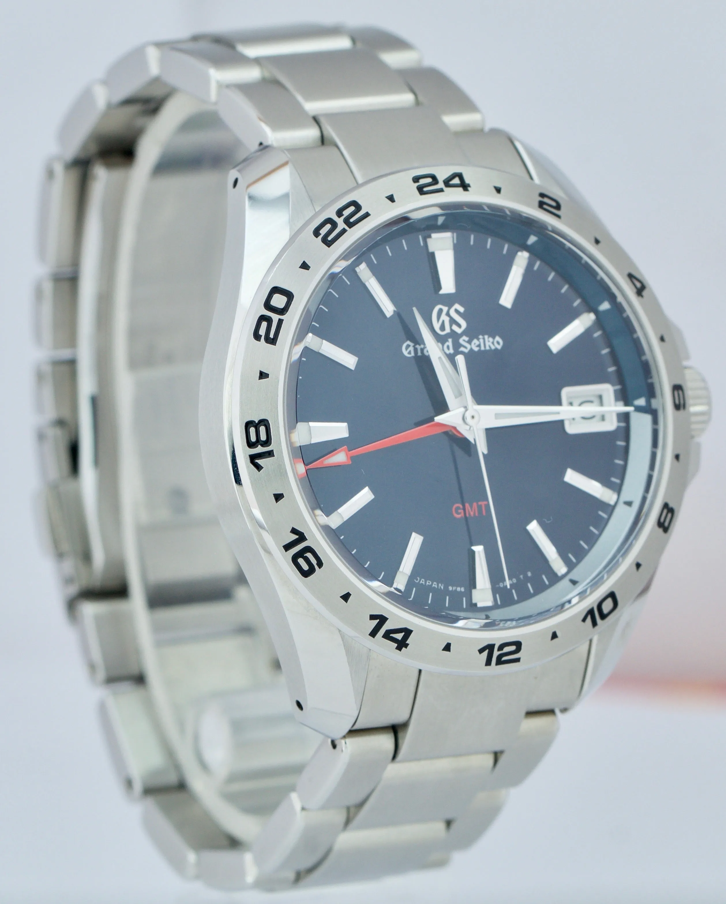Men's Grand Seiko Sport GS 39mm GMT Stainless Steel Blue Quartz SBGN005 Watch