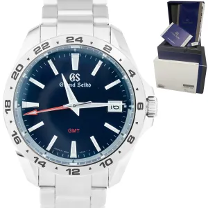 Men's Grand Seiko Sport GS 39mm GMT Stainless Steel Blue Quartz SBGN005 Watch