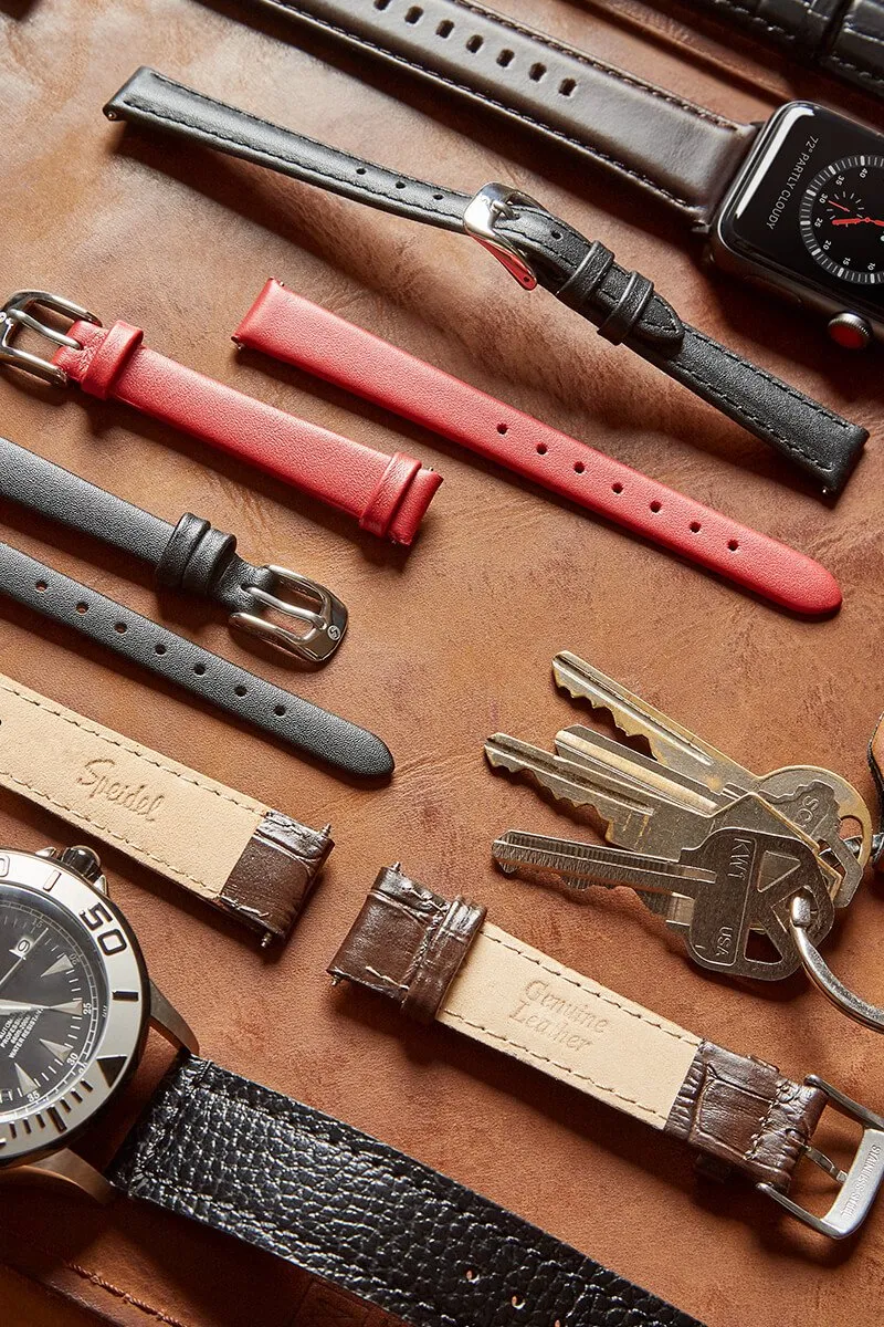 Men's Heavy Texture Buffalo Grain Watchband