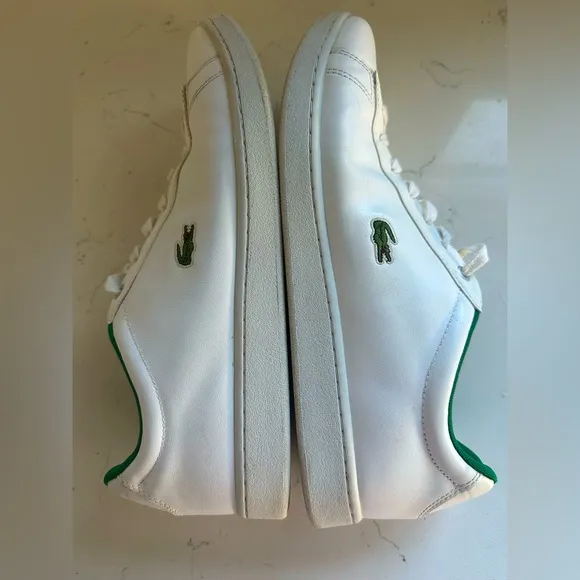 Men’s Lacoste Leonard leather White sneaker sz13