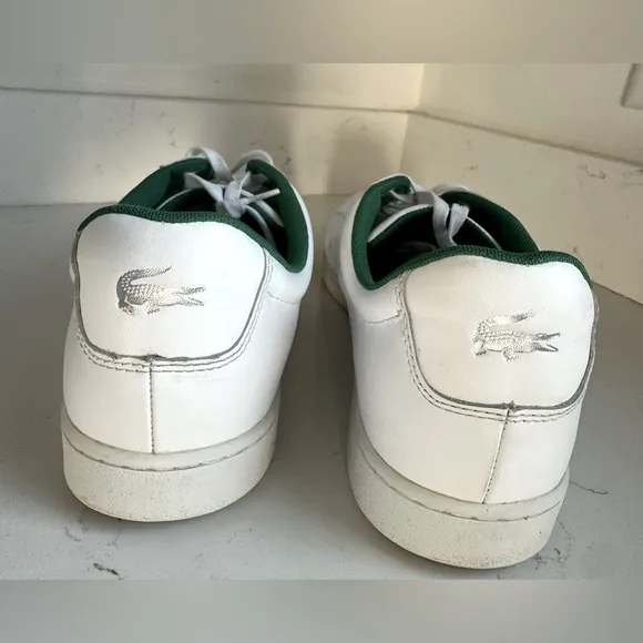 Men’s Lacoste Leonard leather White sneaker sz13